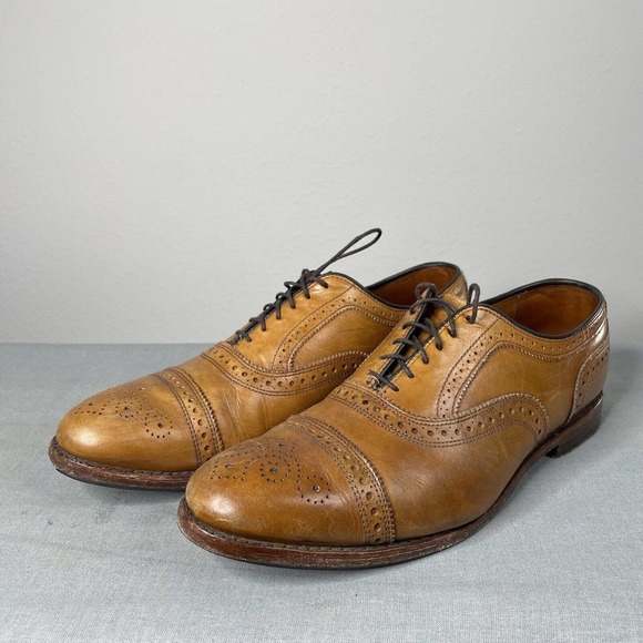 Made in USA Brooks Brothers Mens CapToe Goodyear Brown Oxfords Size 10D 55926026 main image 4
